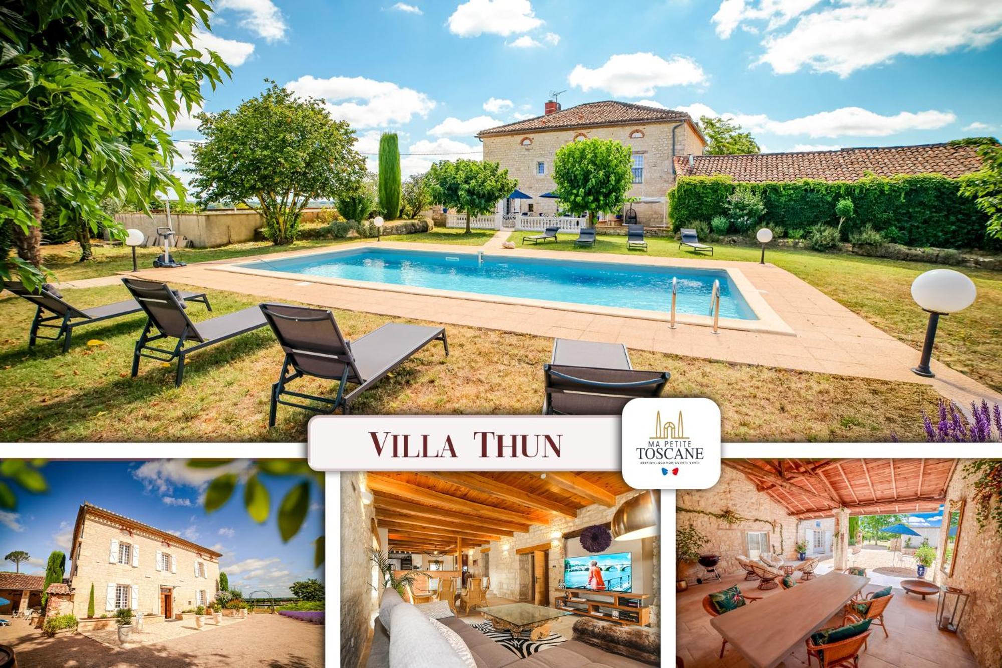 Villa Thun - Piscine - Maison De Caractere Au Milieu Des Vignes La Celle-sous-Gouzon 外观 照片